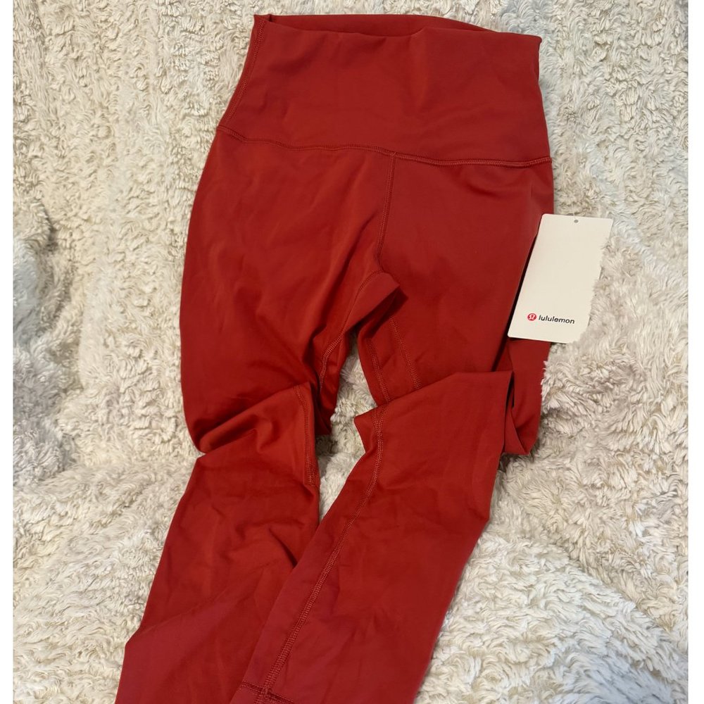 NWT Lululemon Align HR High Rise Pant Sz 6 Inseam 25” Inseam Cayenne Orange